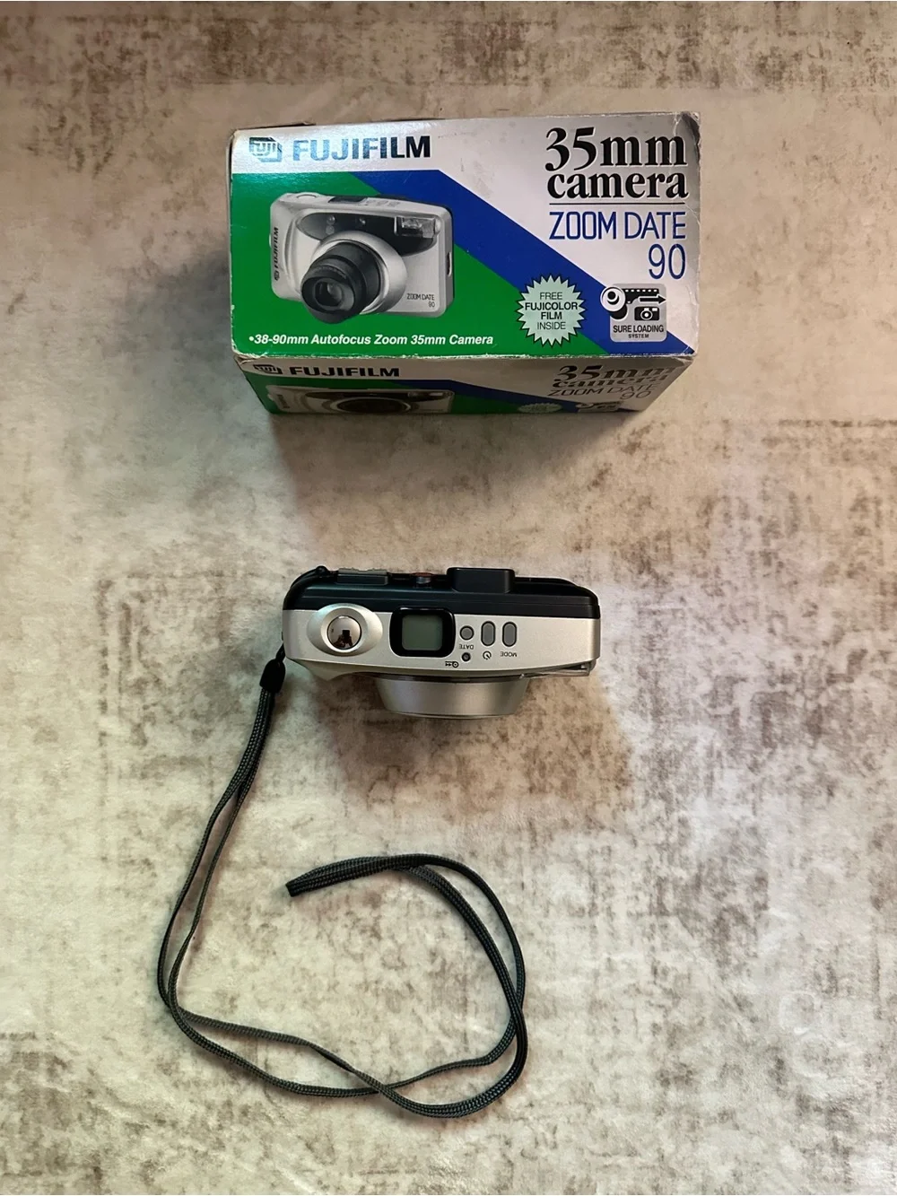 Fujifilm Zoom Date 90 35mm Point & Shoot Film Camera Silver